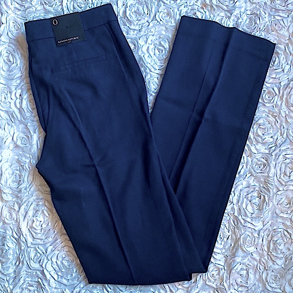 New Banana Republic size 0 navy‎ dress pants